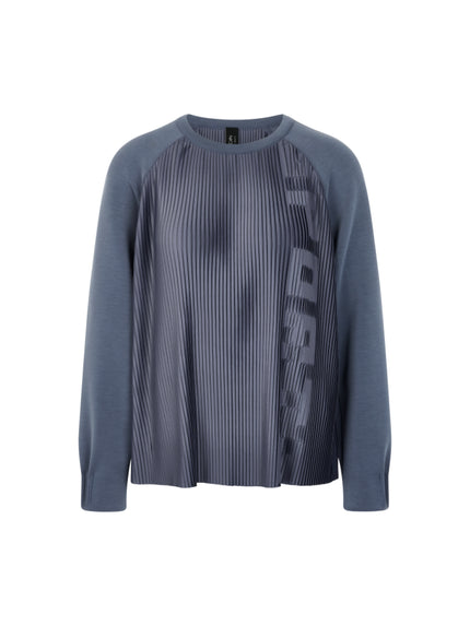 Sweatshirt - Plissee-Details
