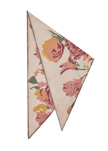 Dreieckstuch - Blumen-Muster