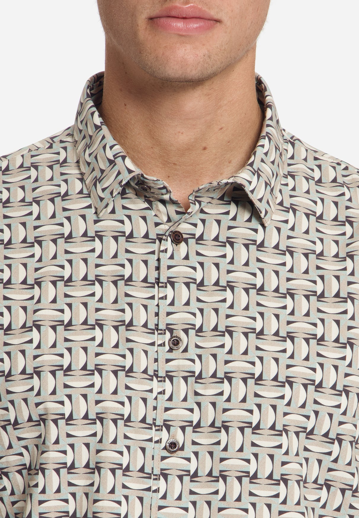 Langarmhemd - Allloverprint