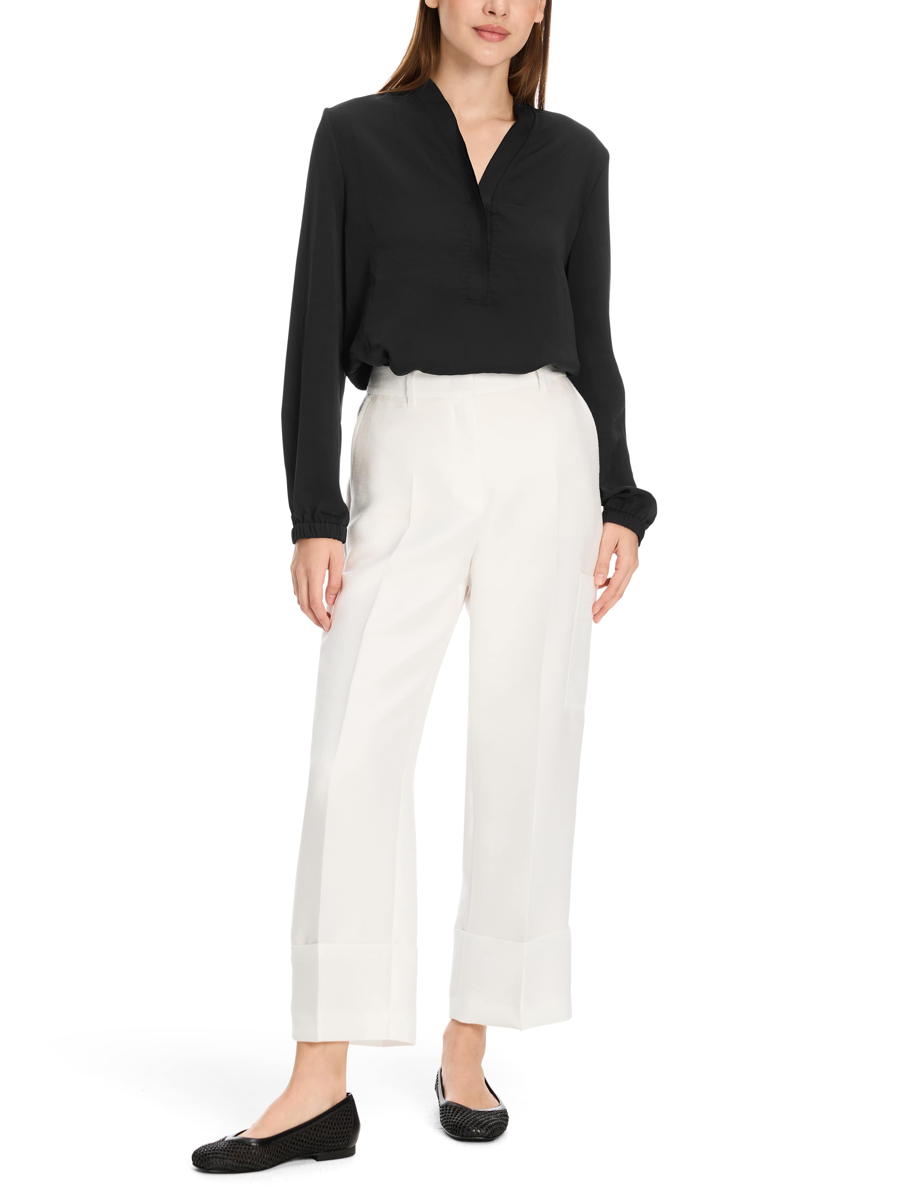 Bluse - Loose Fit - unifarben