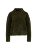 Rollkragenpullover - Chenille-Garn