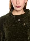 Rollkragenpullover - Chenille-Garn