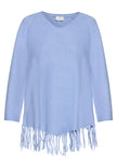 Strickpullover - Fransen