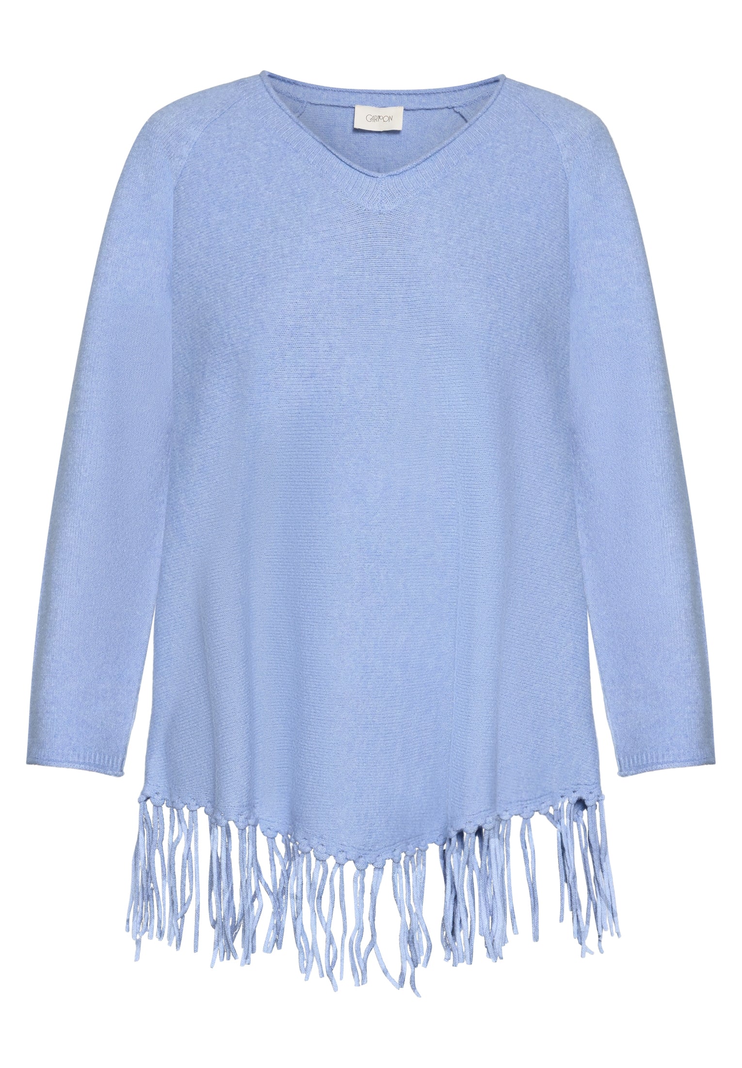 Strickpullover - Fransen