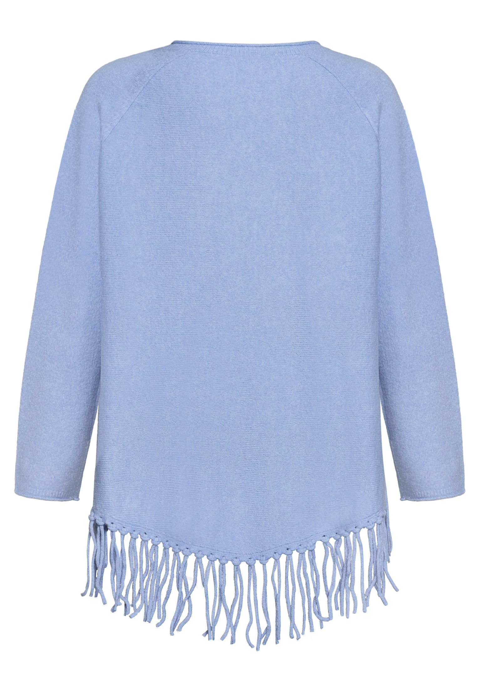 Strickpullover - Fransen