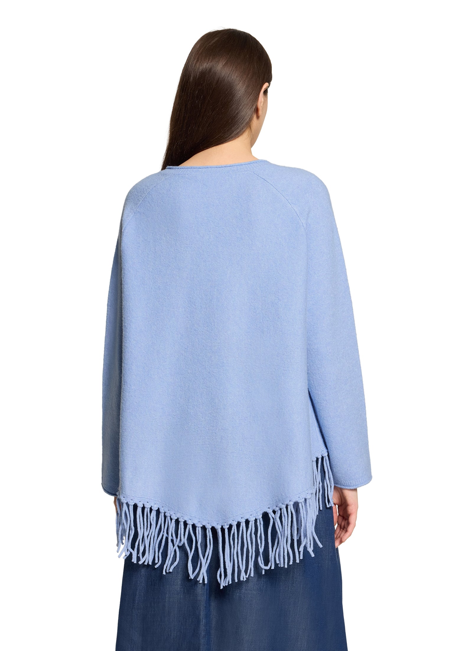 Strickpullover - Fransen