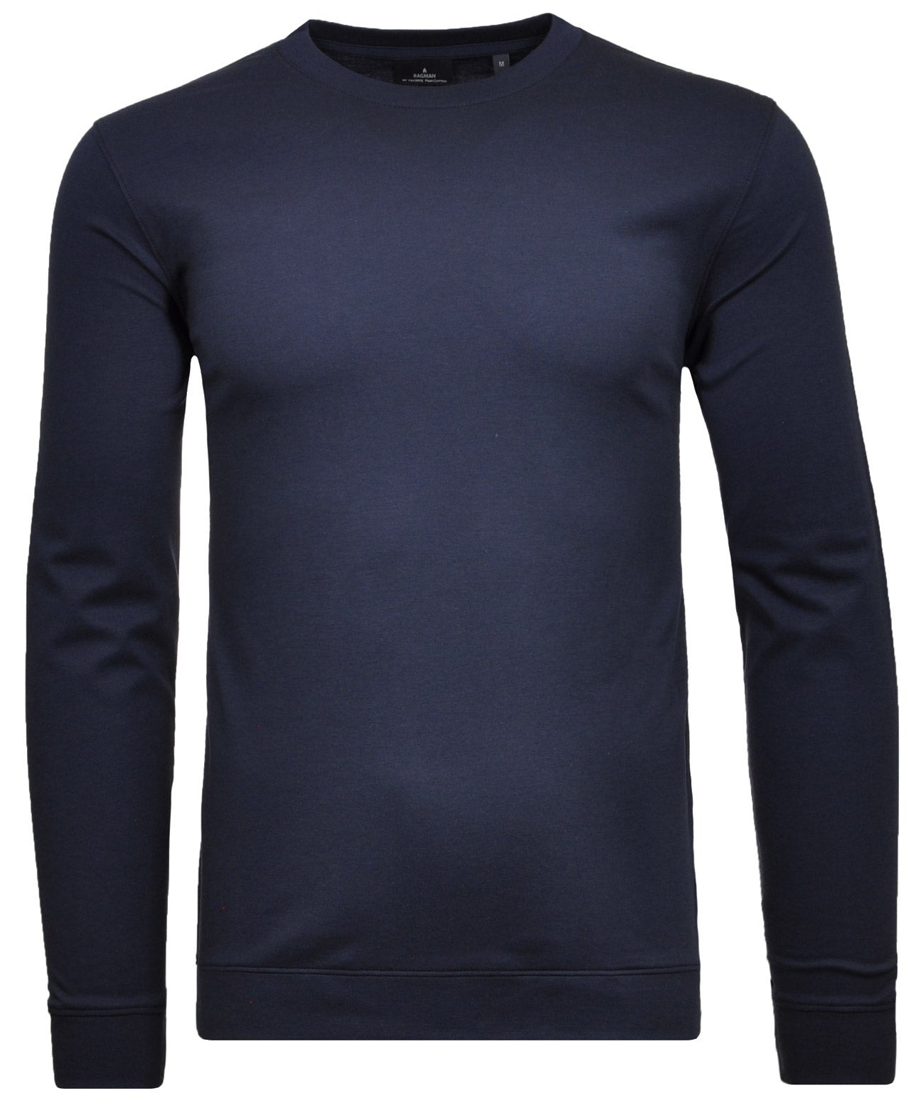 Pima Langarmshirt Rundhals mit Bündchen