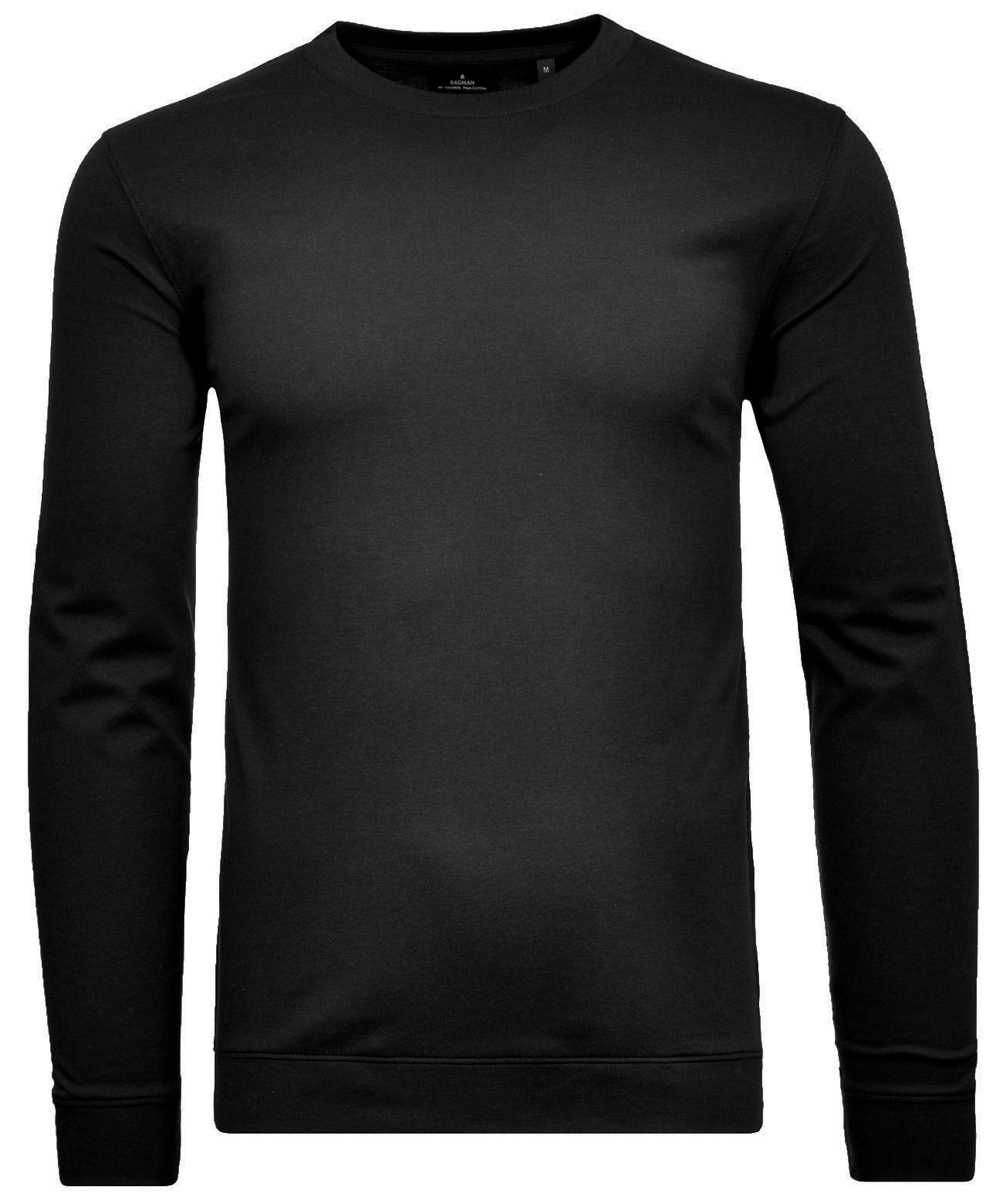 Pima Langarmshirt Rundhals mit Bündchen