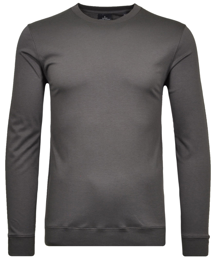 Pima Langarmshirt Rundhals mit Bündchen