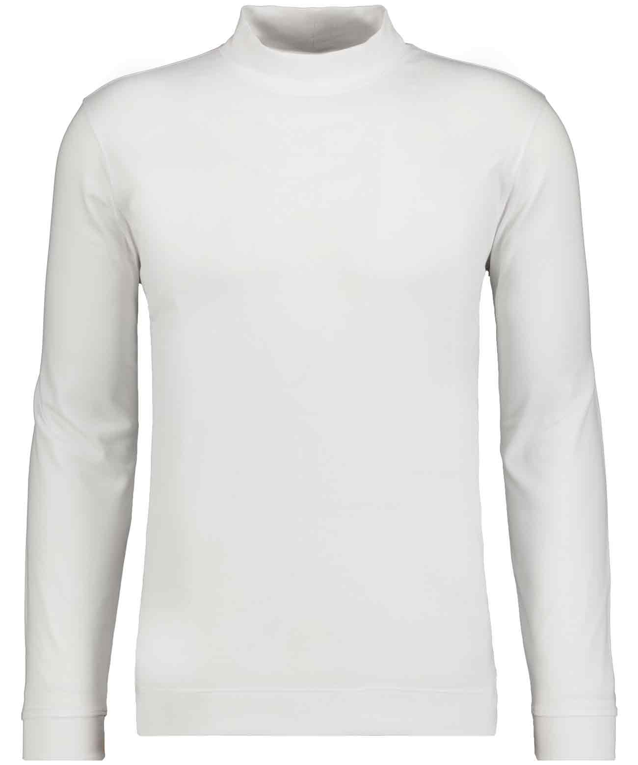 Pima-Shirt mit Bund, Langarm
