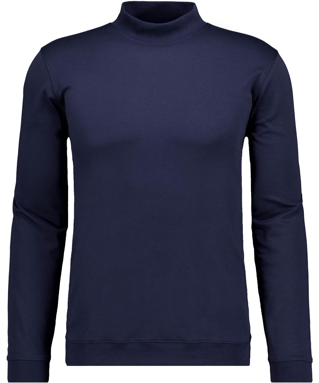 Pima-Shirt mit Bund, Langarm