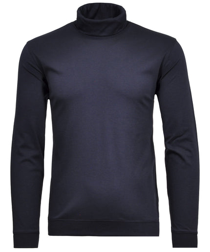 Pima-Rollkragen-Shirt mit Bund