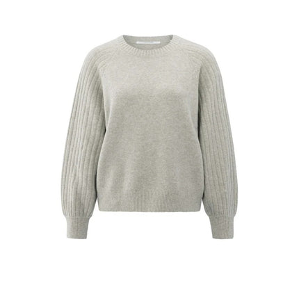 Pullover - gerippte Ärmel