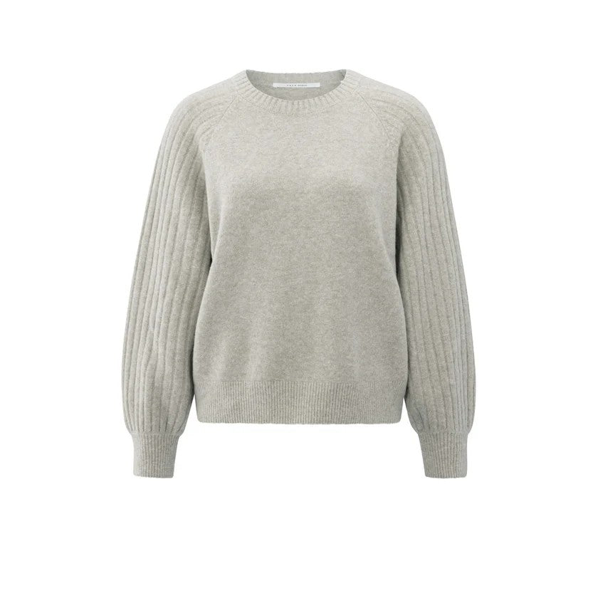 Pullover - gerippte Ärmel