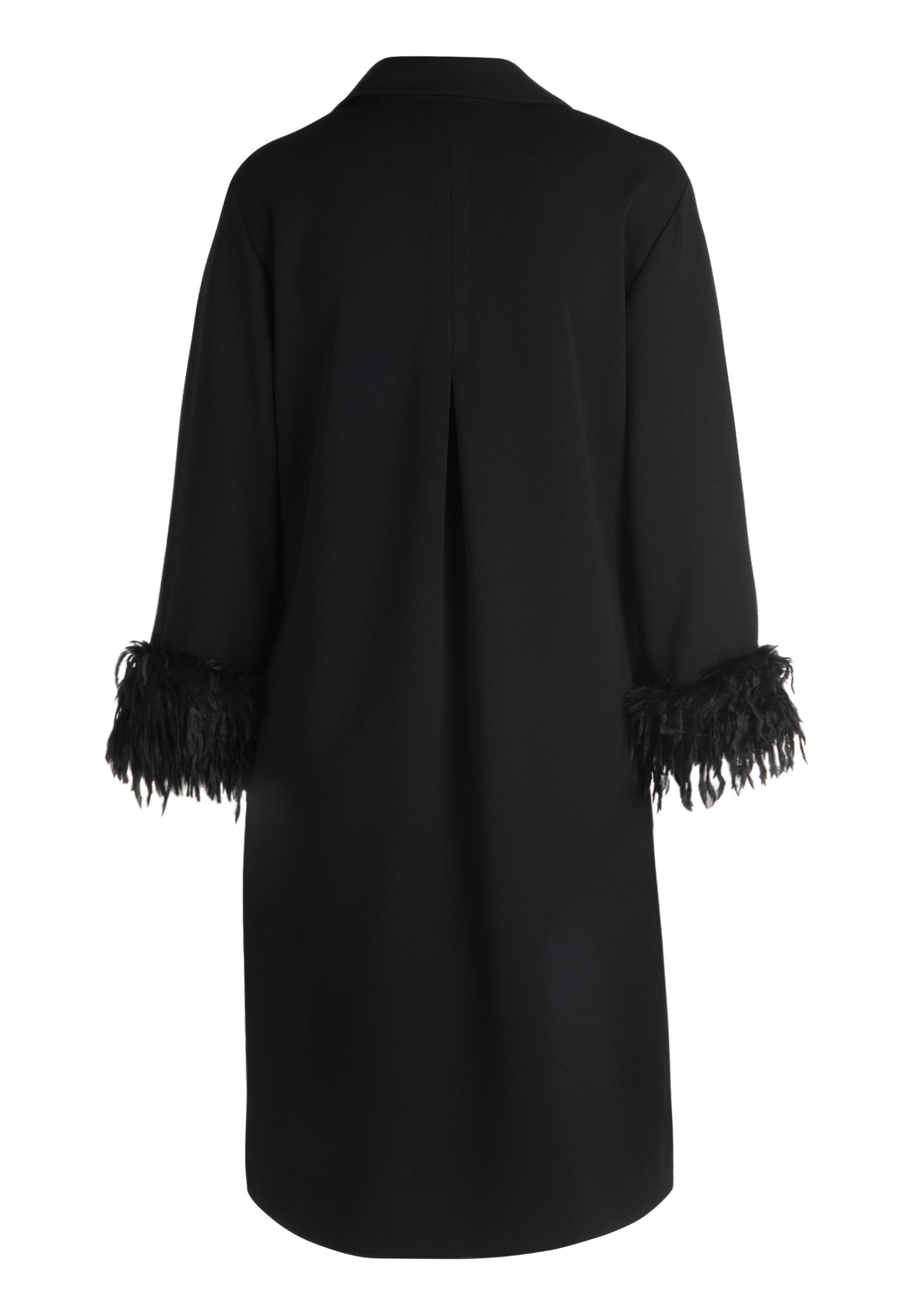 Hemdblusenkleid - Federnbesatz