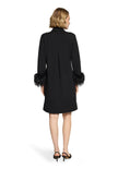 Hemdblusenkleid - Federnbesatz