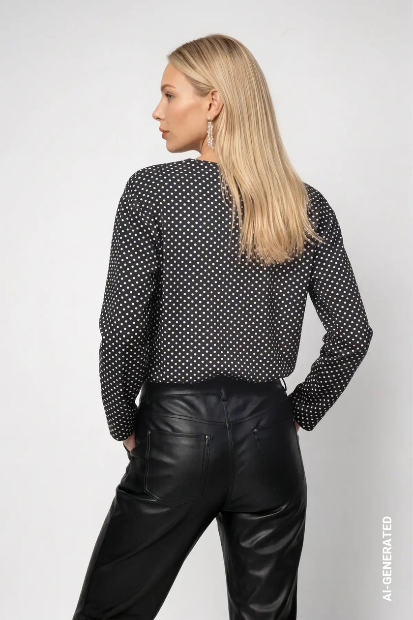 Langarmshirt - Dots