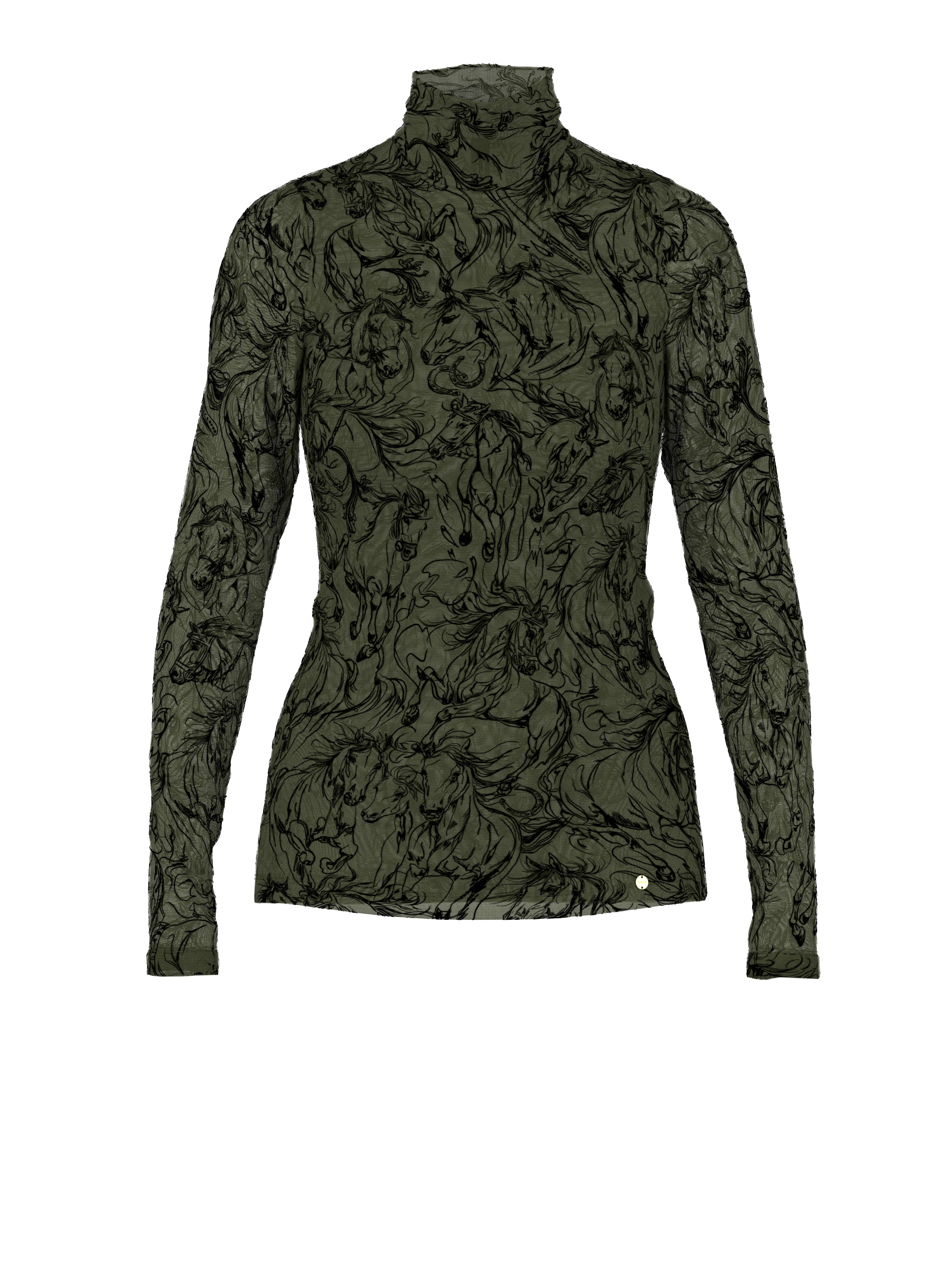 Shirt - Samt-Beflockung