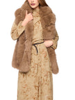 Fake-Fur-Weste - gesteppte Rückseite