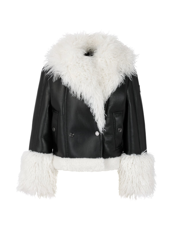 Jacke - Kunstfell-Besatz
