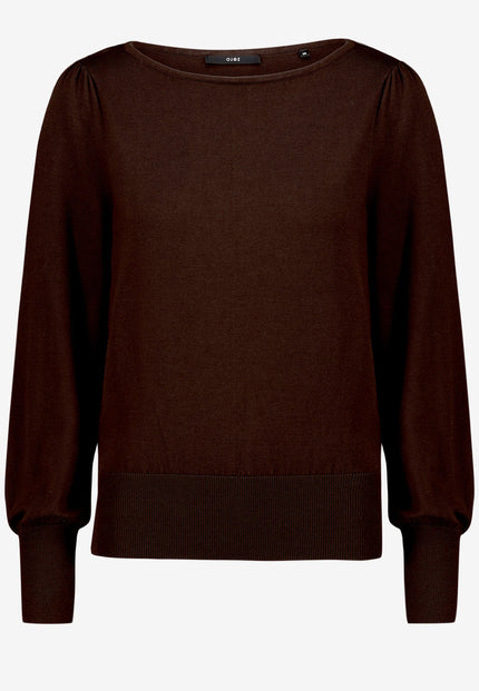Feinstrickpullover  - U-Boot Ausschnitt