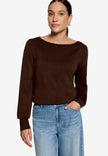 Feinstrickpullover  - U-Boot Ausschnitt