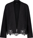 Strickjacke - Spitzenbesatz