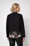 Strickjacke - Spitzenbesatz