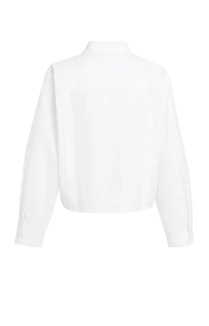 Popelinebluse - Knopfdetails