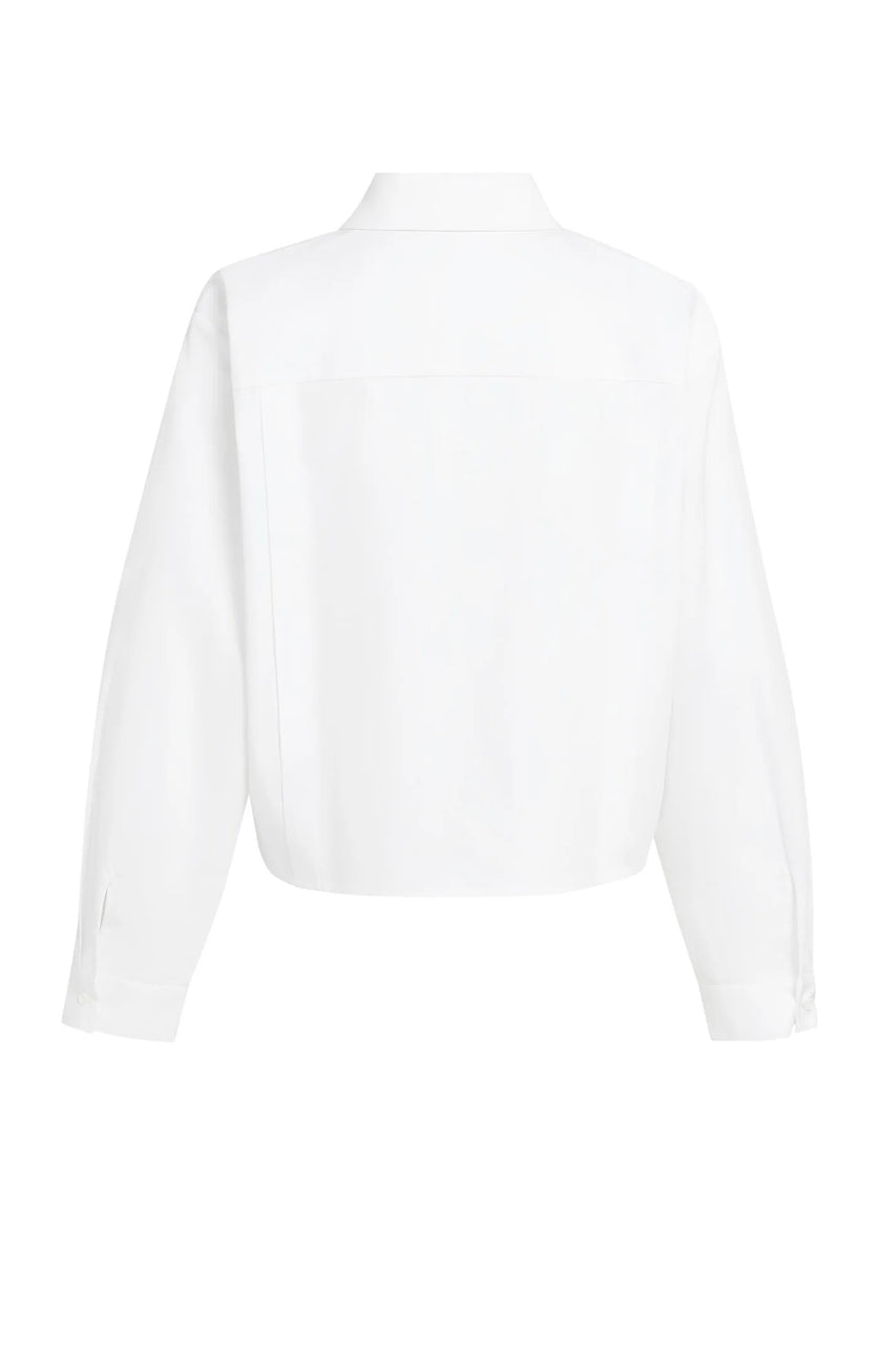 Popelinebluse - Knopfdetails