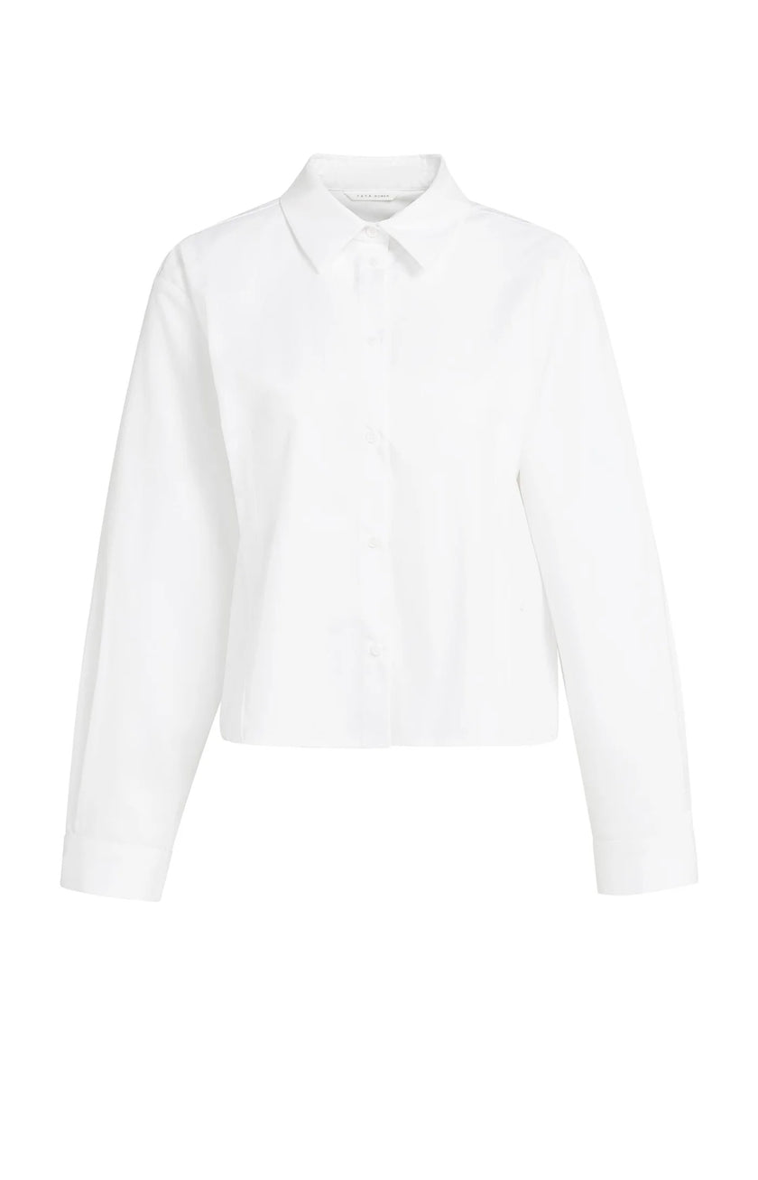 Popelinebluse - Knopfdetails