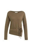 Feinstrickpullover - Bindegürtel