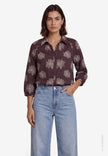 Oversized-Bluse - 3/4 Arm