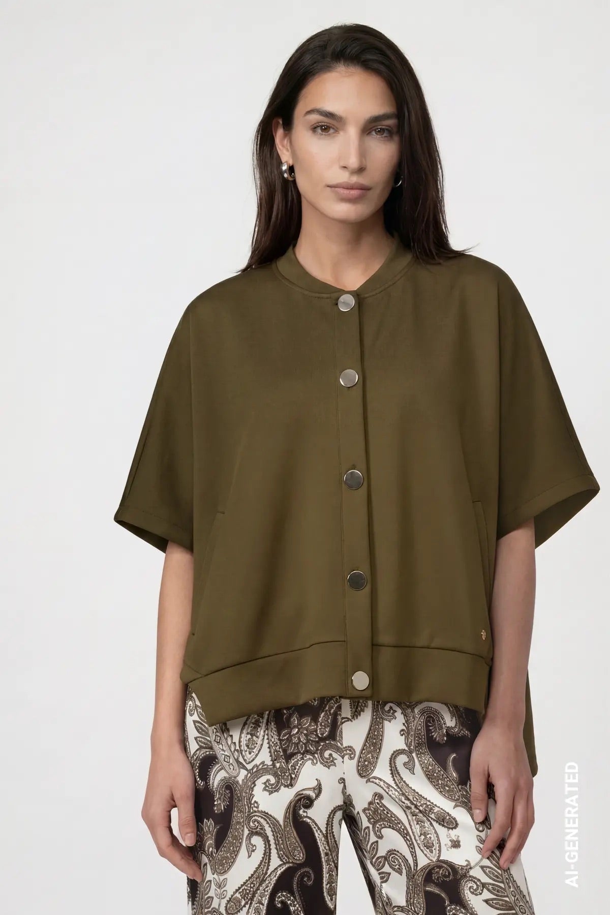 Sweatjacke - Cape