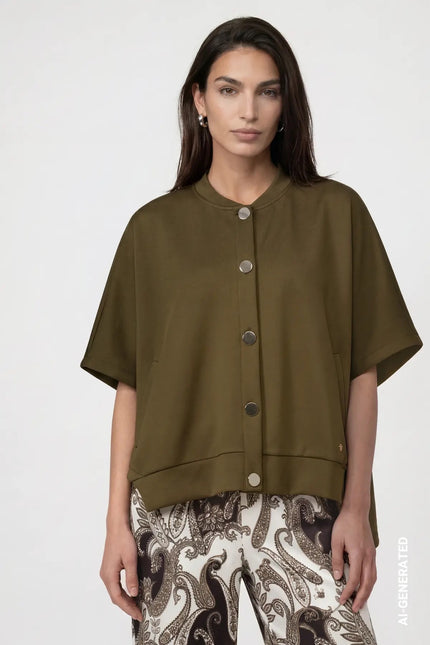 Sweatjacke - Cape