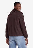 Jacke - Veloursleder-Optik