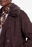 Jacke - Veloursleder-Optik