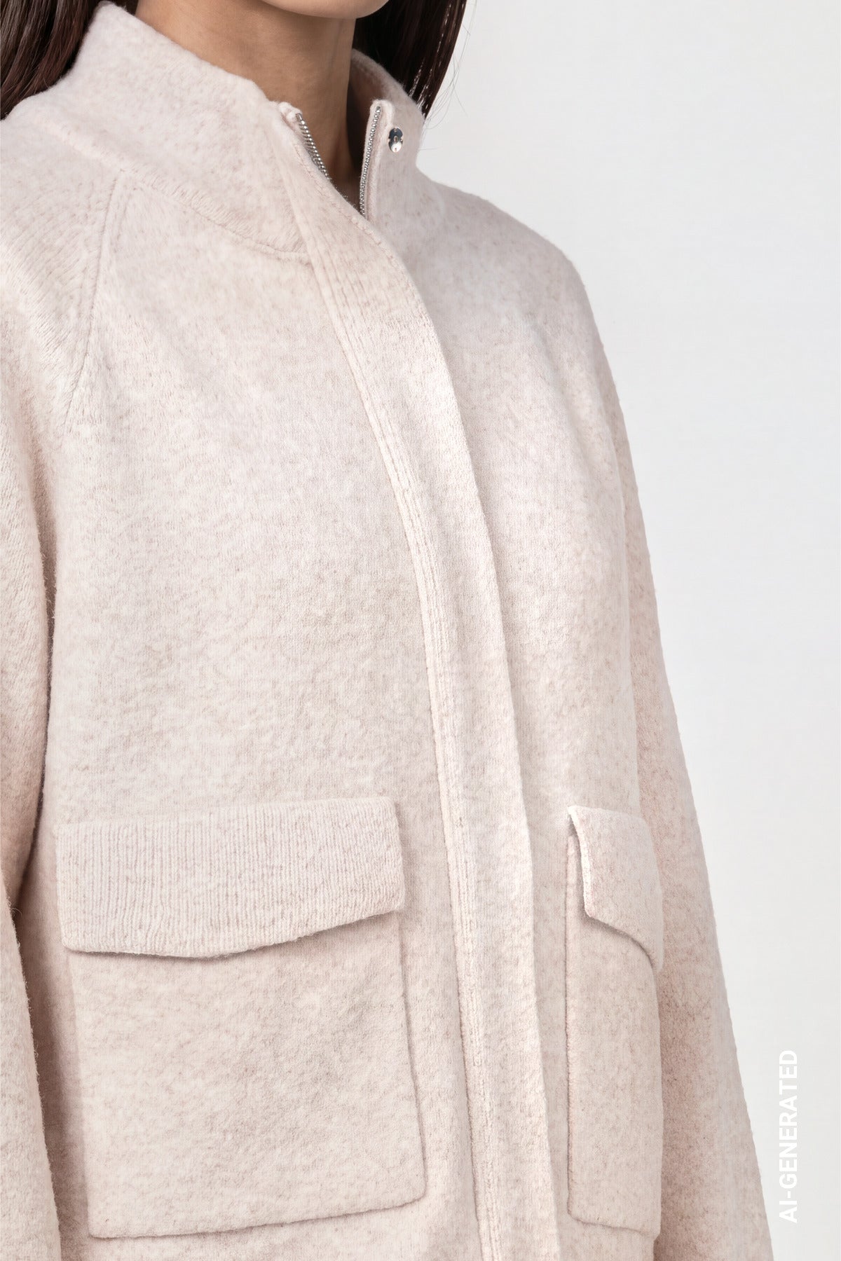 Strickjacke -Pattentaschen