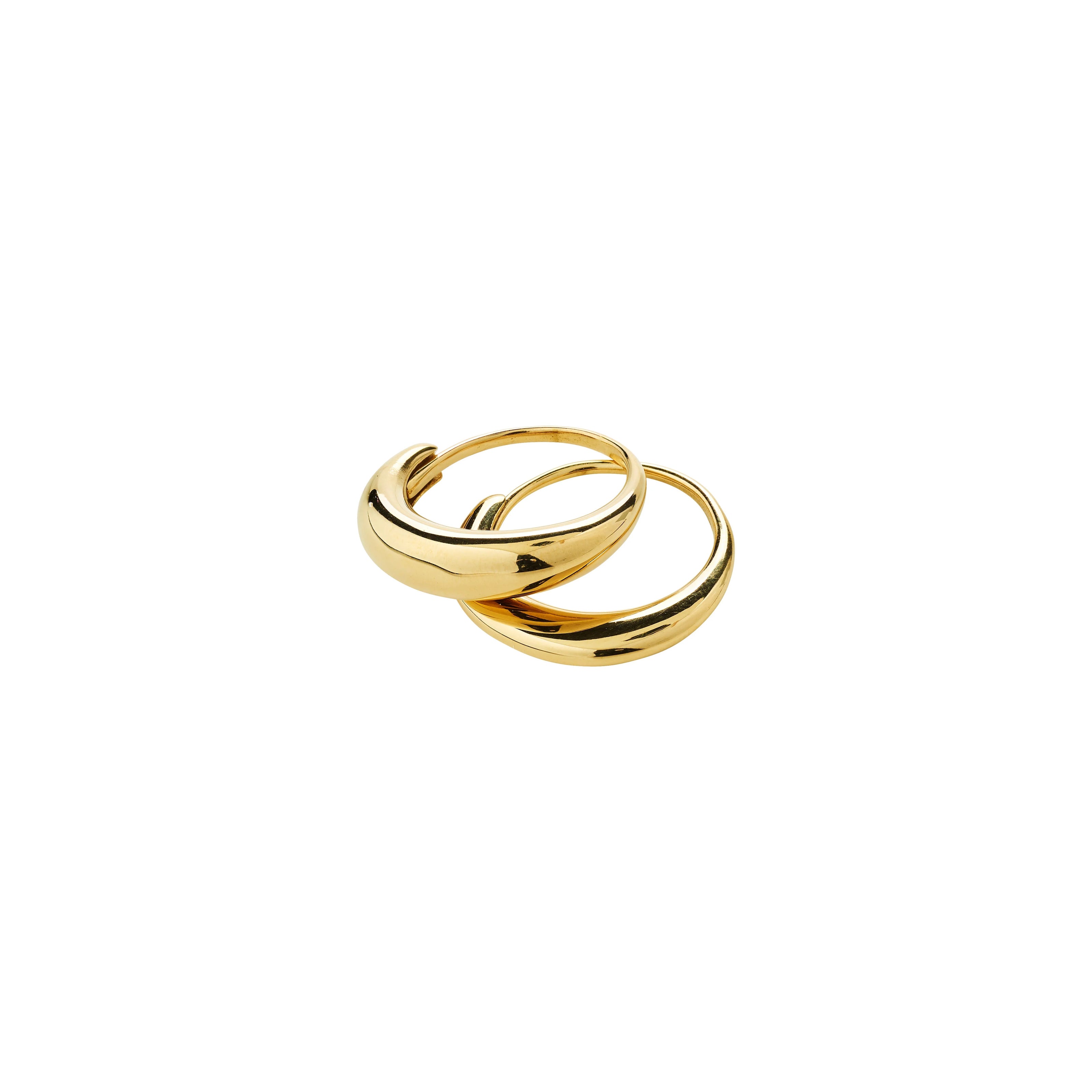 Ring, 2-in-1 Set, - KAISYN - vergoldet