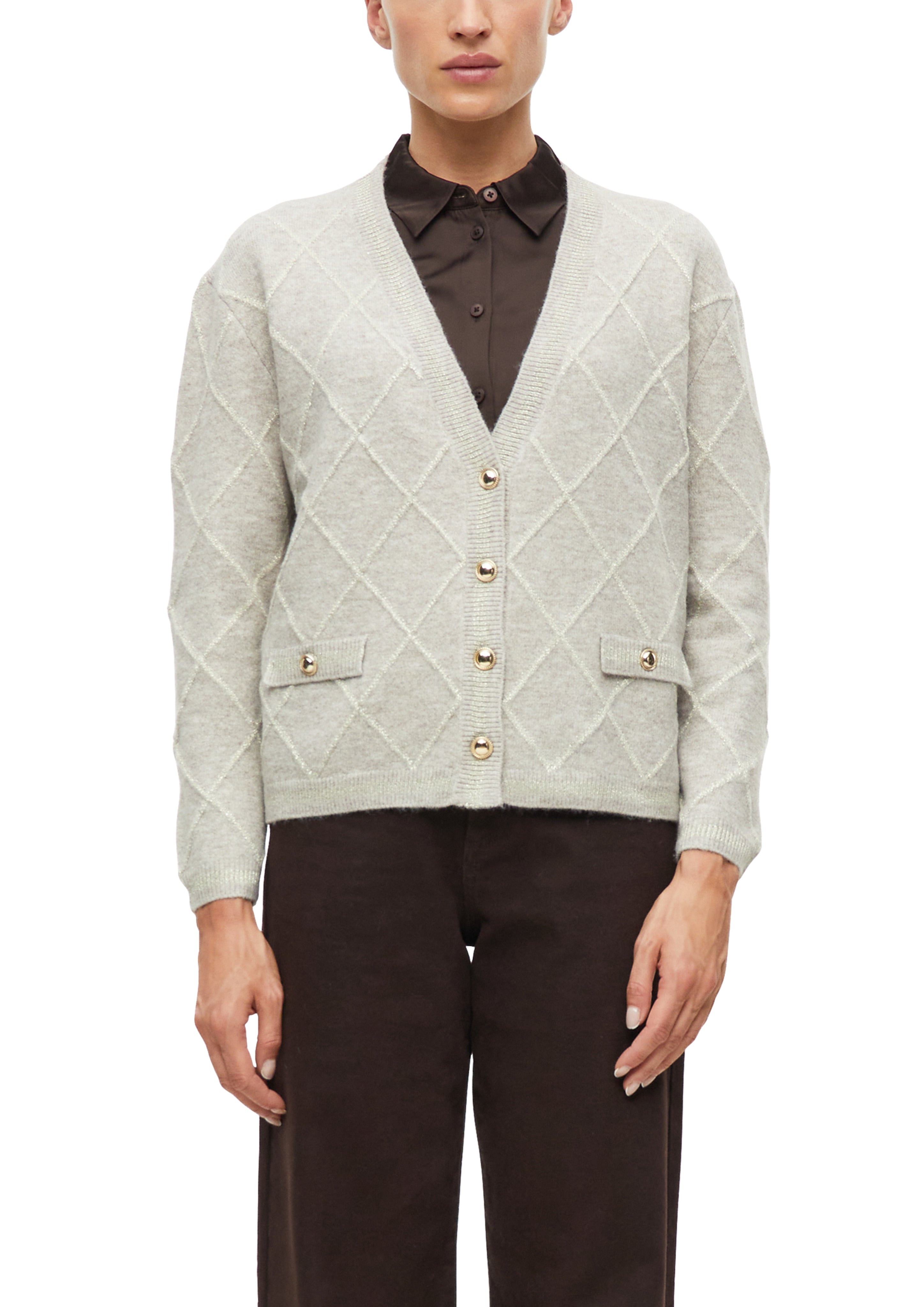 Strickjacke - Wollmix