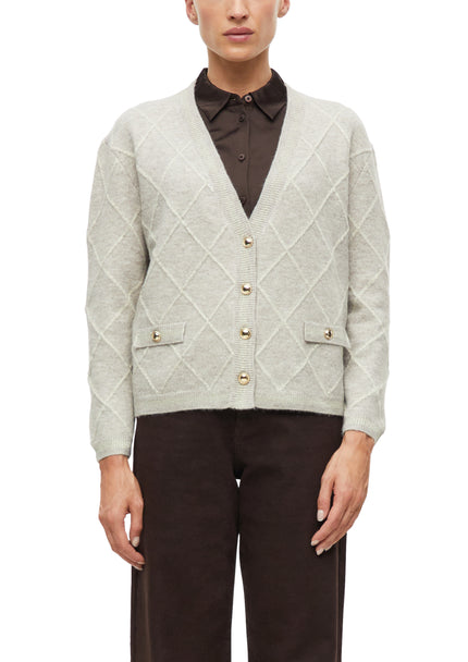 Strickjacke - Wollmix