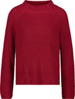 Strickpullover mit Stehkragen