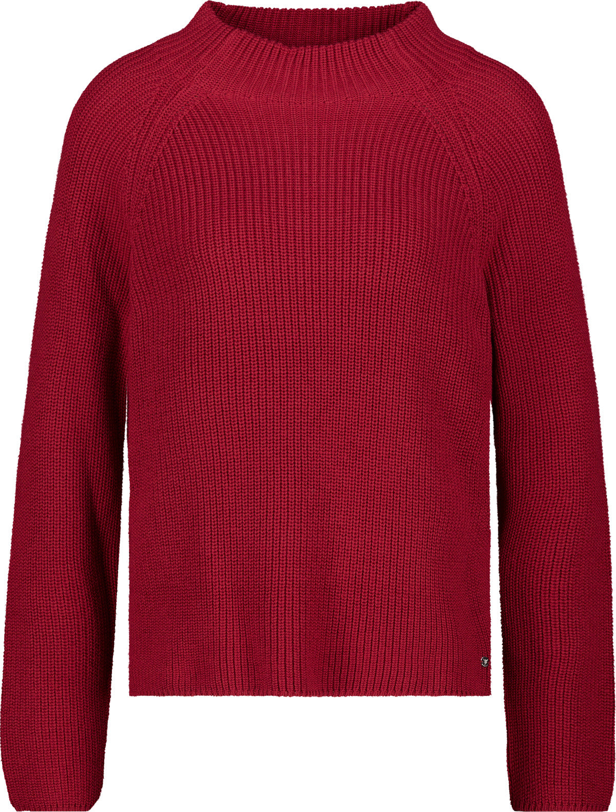 Strickpullover mit Stehkragen