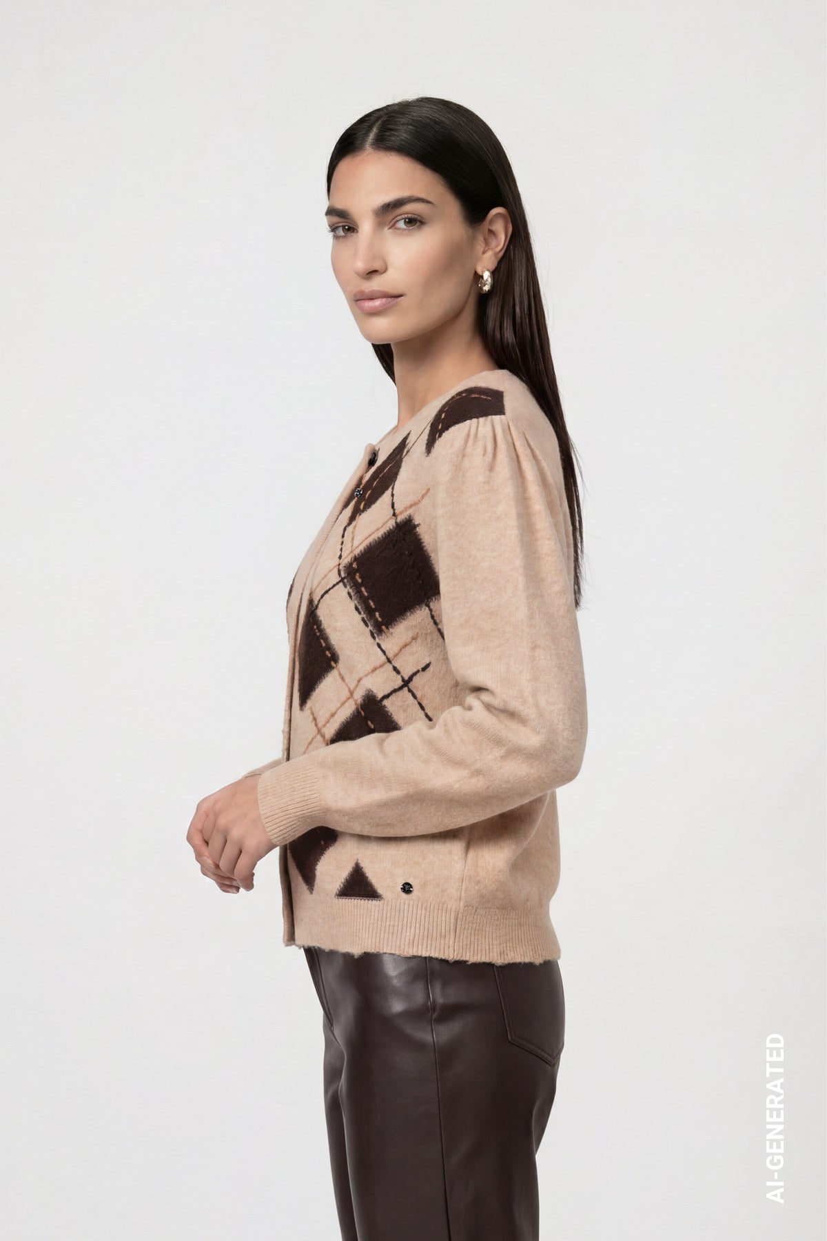 Strickjacke - Wollmix