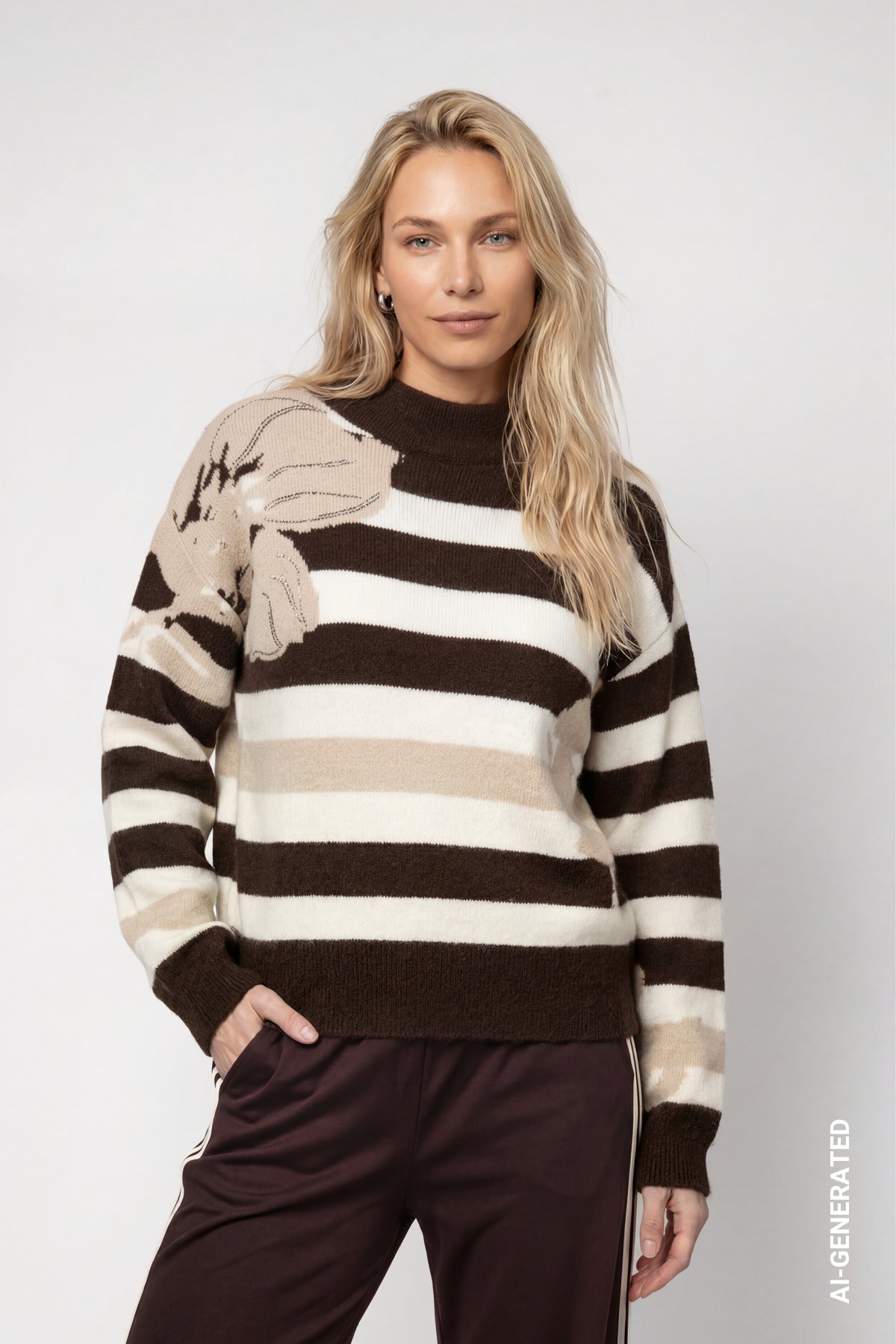 Pullover - Stehkragen
