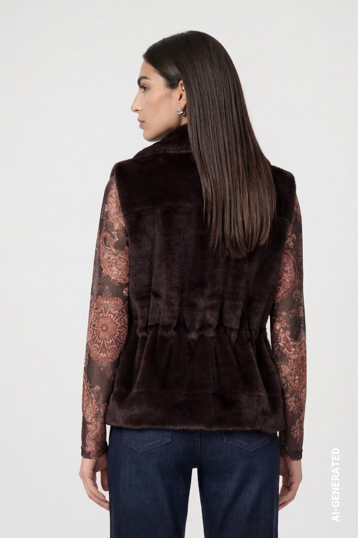Weste - Fake Fur