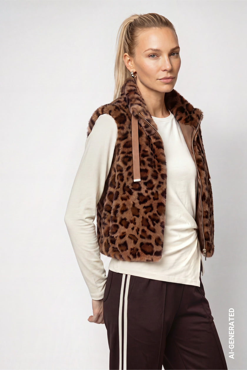 Weste - Fake Fur
