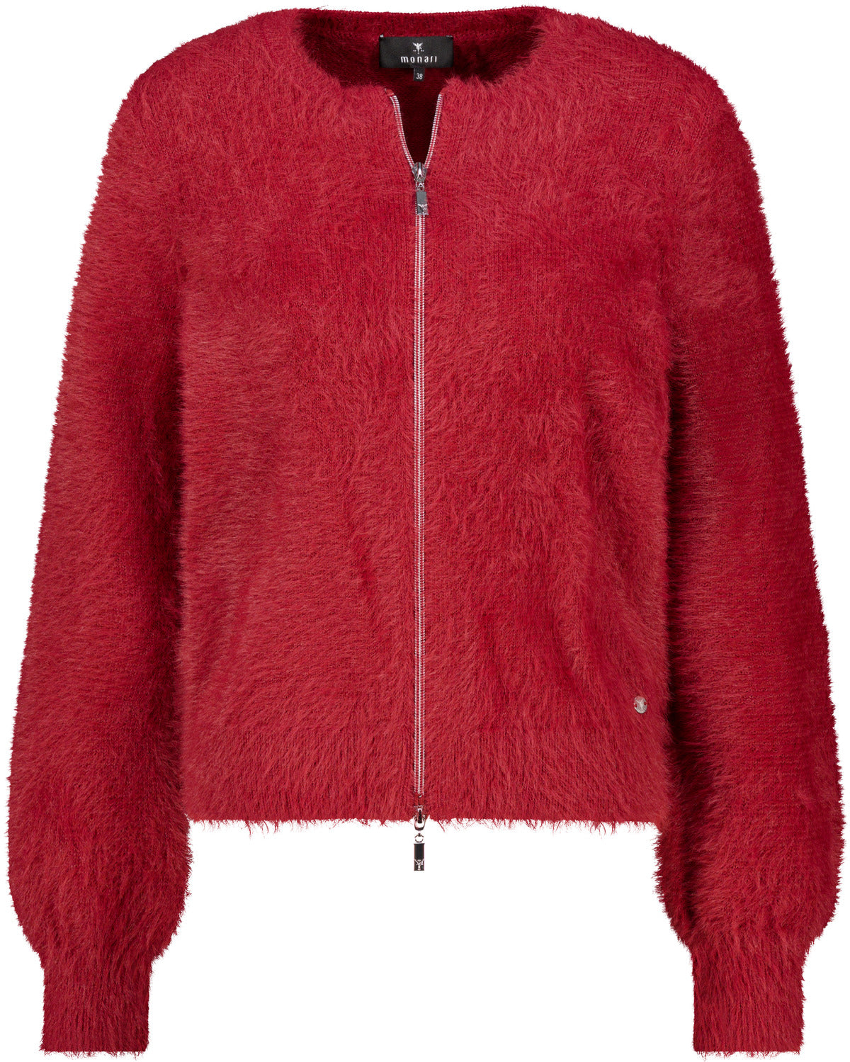 Strickjacke mit flauschiger Haptik