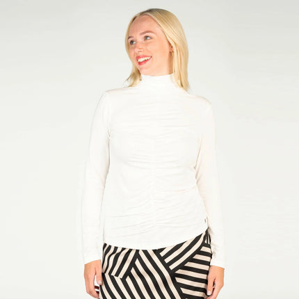 Longsleeve - Slim Fit - Raffung