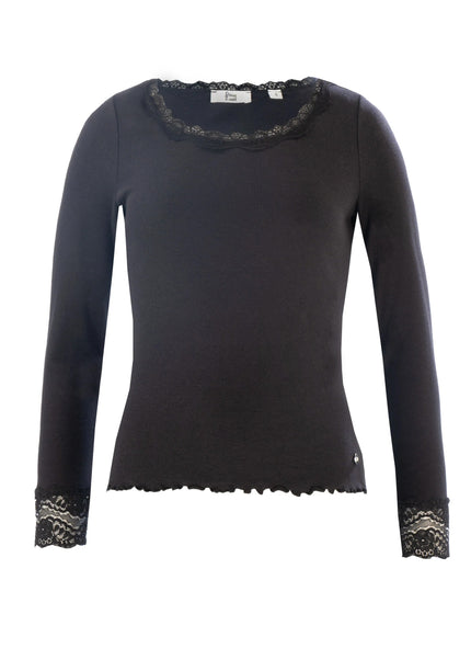 ONLINE EXCLUSIV - T-Shirt - Spitzenbesatz